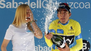 Henao, nuevo líder tras la tercera etapa. Foto: EFE