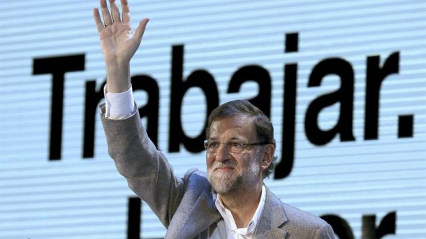 Rajoy, en la presentación de los candidatos populares para las elecciones autonómicas. EFE