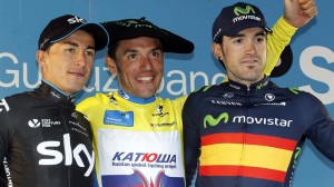 El podio de la Itzulia. Foto: EFE
