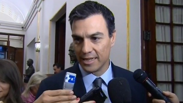 Pedro Sanchez PSOEko idazkari nagusia. EiTB