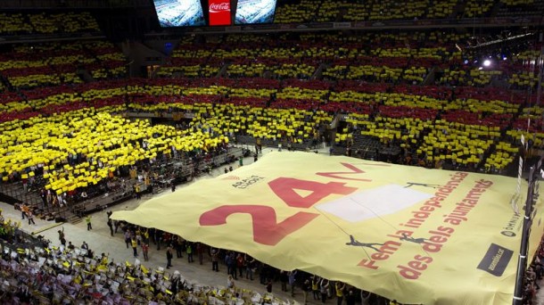 El acto ha tenido lugar en el Palau Sant Jordi de Barcelona. Foto: EFE