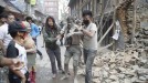 Terremoto en Nepal. Foto: EFE