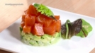 Tartar de salmón ahumado y aguacate