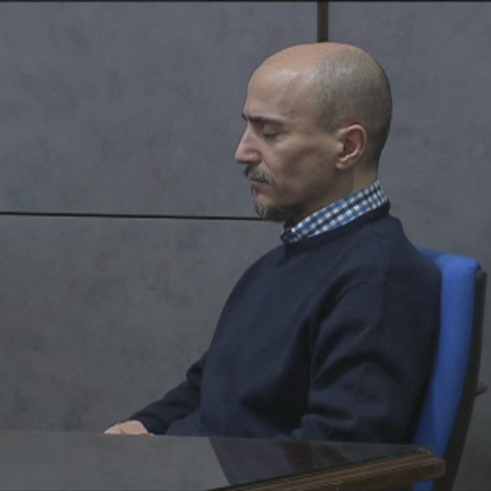 Juan Carlos Aguilar, durante una sesión del juicio. EiTB