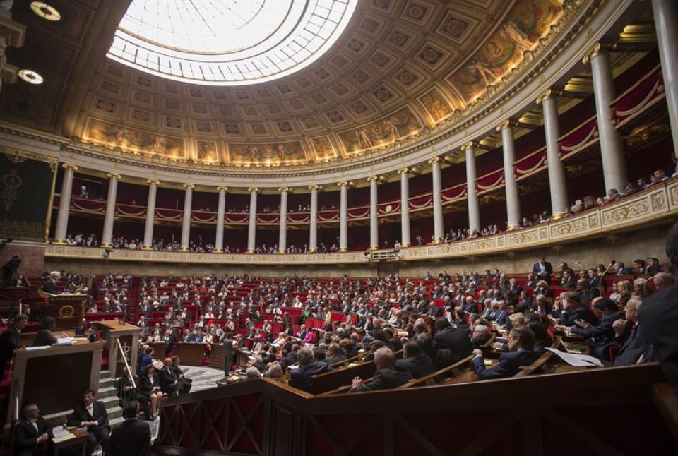 Frantziako Parlamentua. Argazkia: EFE