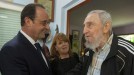 François Hollande eta Fidel Castro. Argazkia: EFE.