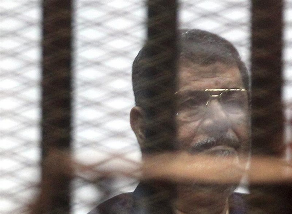 El expresidente de Egipto Mohamed Mursi en prisión.