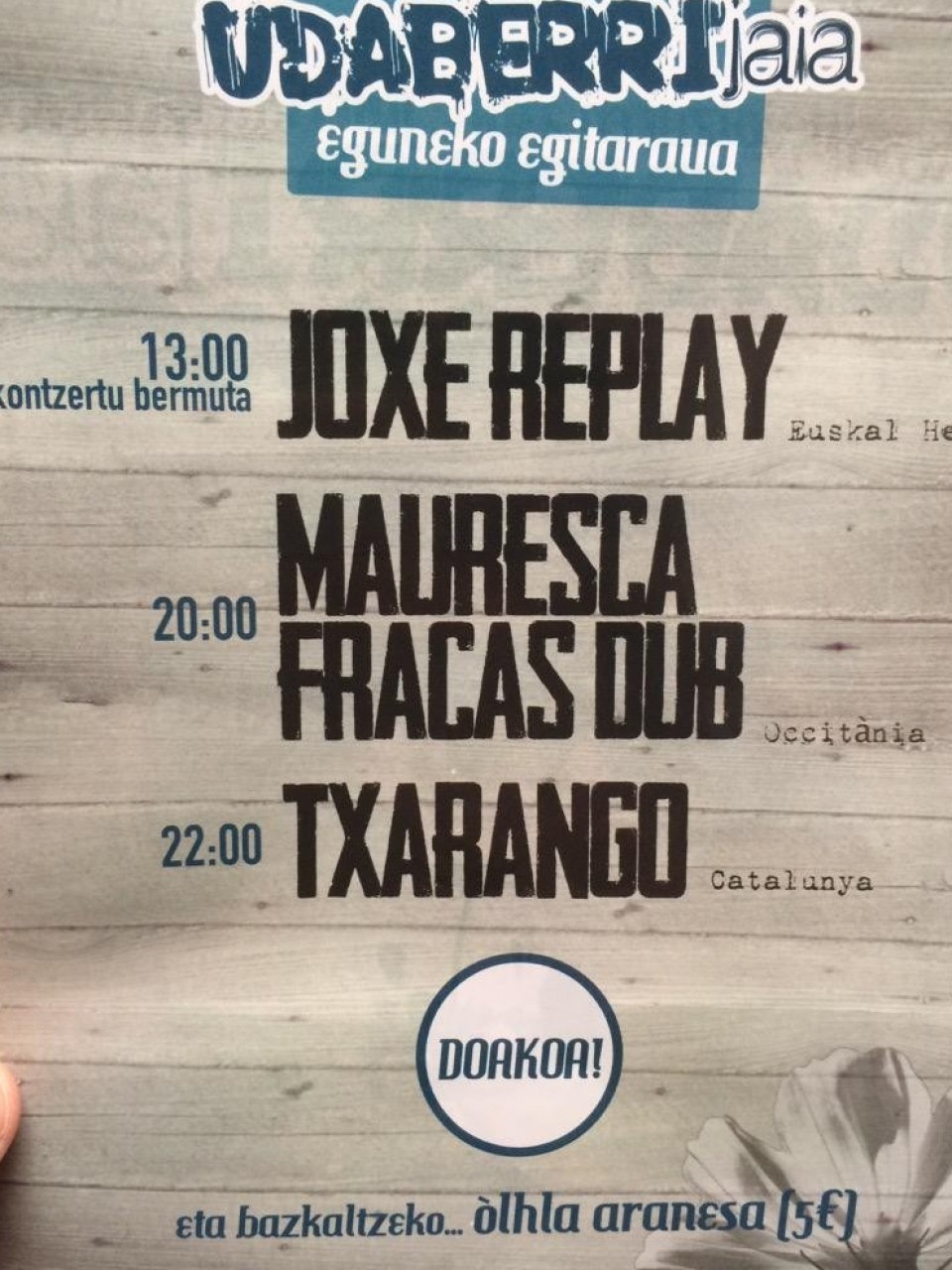 Udaberri Jaia el sábado 23 de mayor