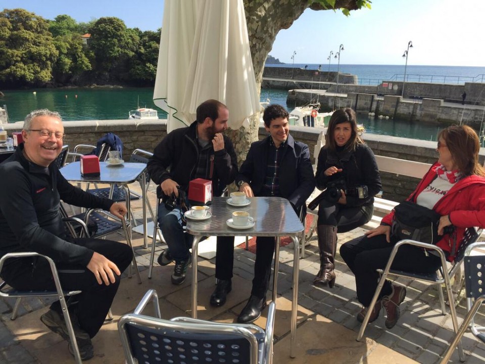 Rementeria, en Mundaka en el día de reflexión. Foto: @urementeria