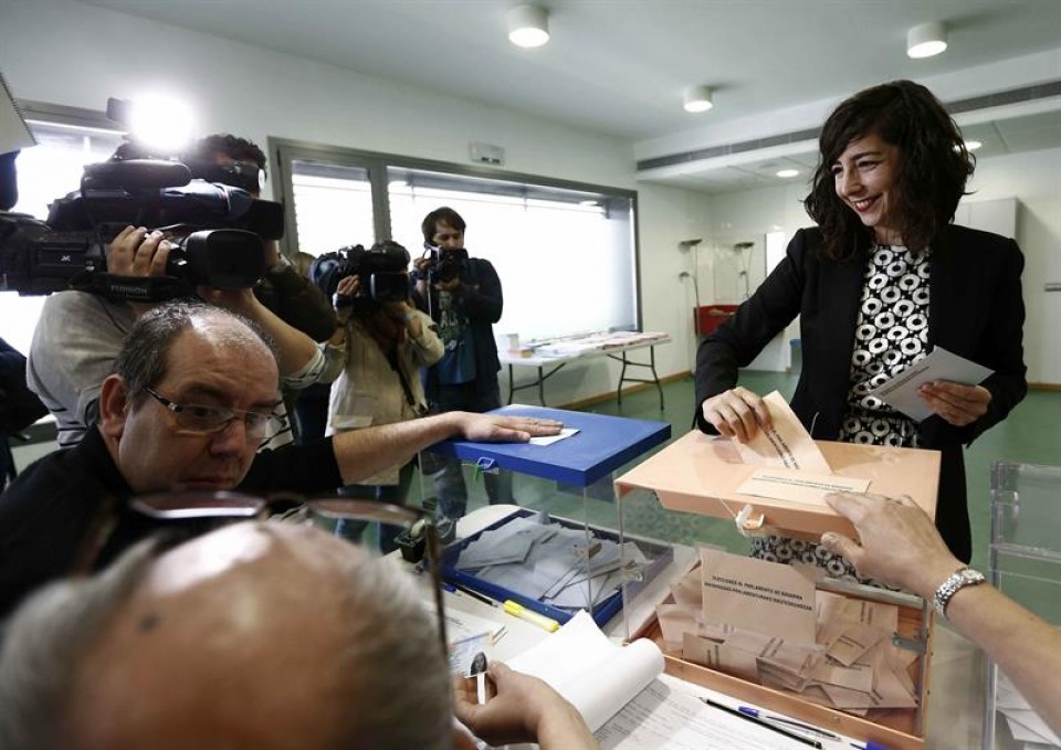 Laura Pérez (Podemos Navarra). Foto: EFE