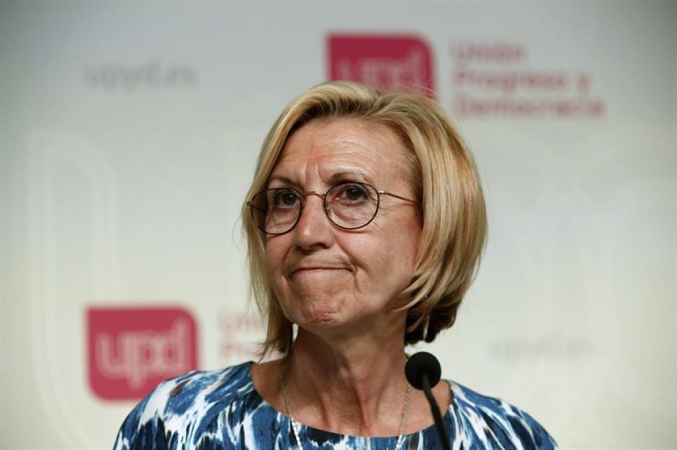 Rosa Diez UPyDren bozeramaile eta presidentea.