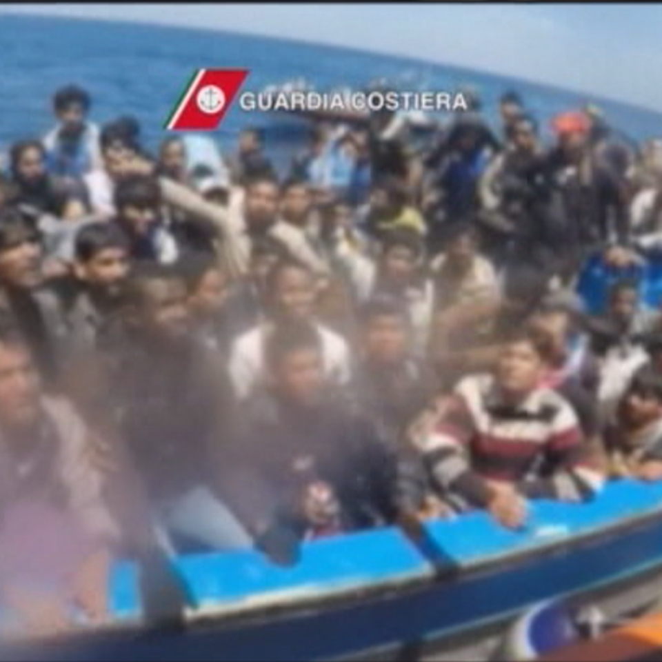 Rescate de migrantes en Italia