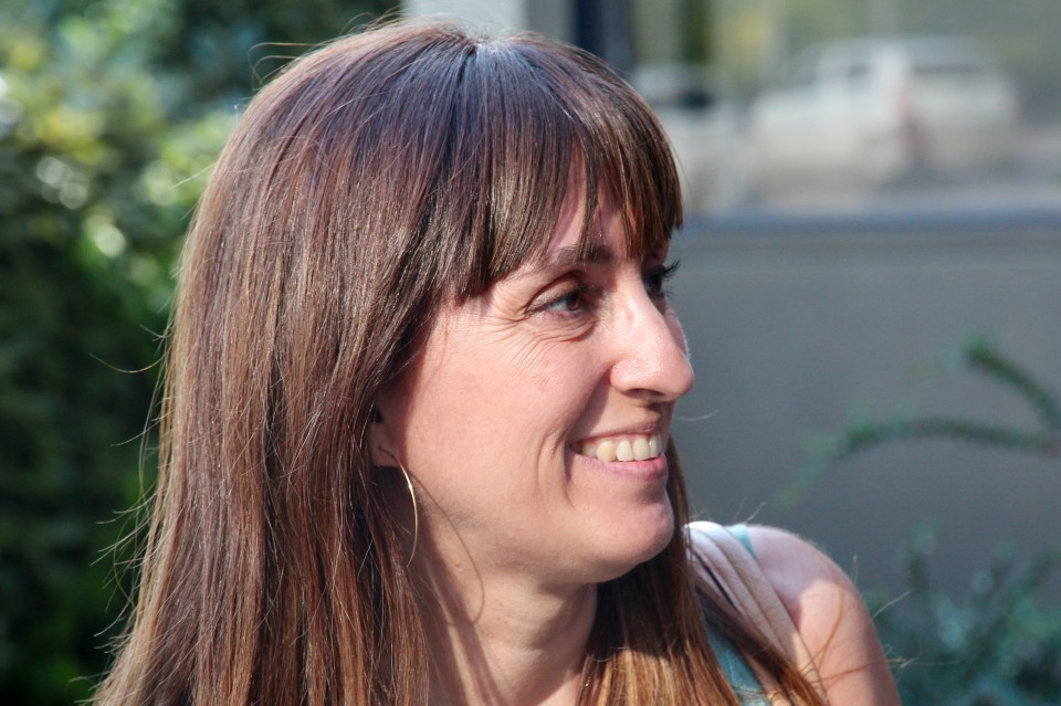 Sara a su llegada a Miramon. Foto: EITB