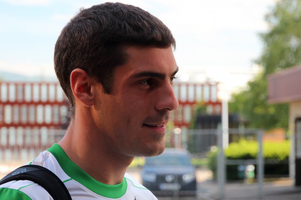 Txejo a su llegada a Miramon. Foto:EITB