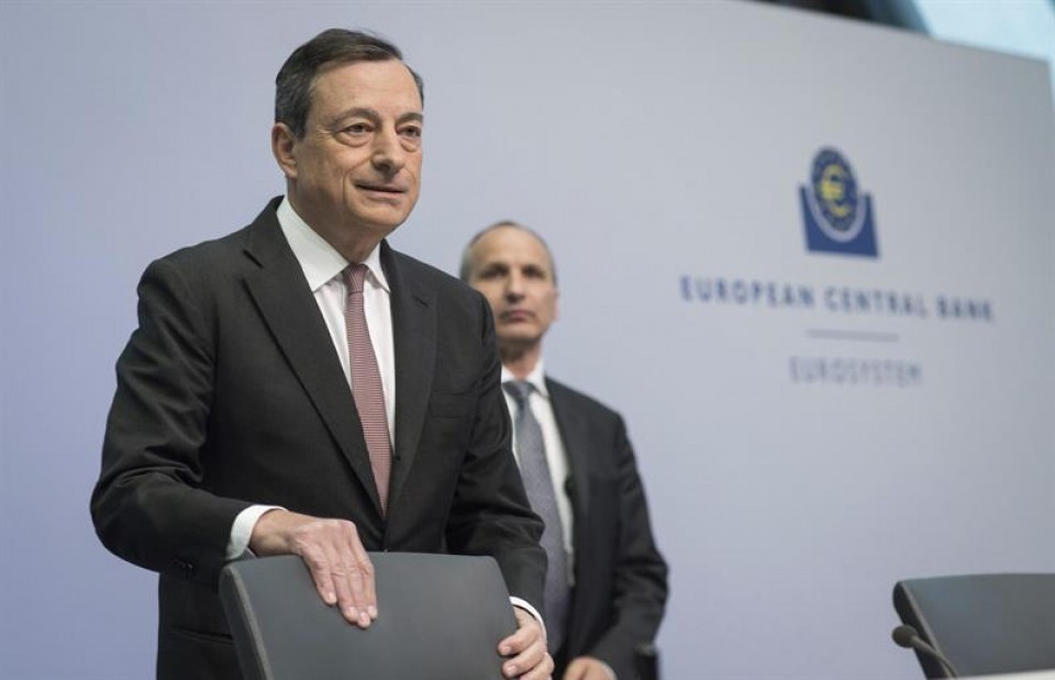 Mario Draghi Europako Banku Zentraleko presidentea. Artxiboko irudia: EFE