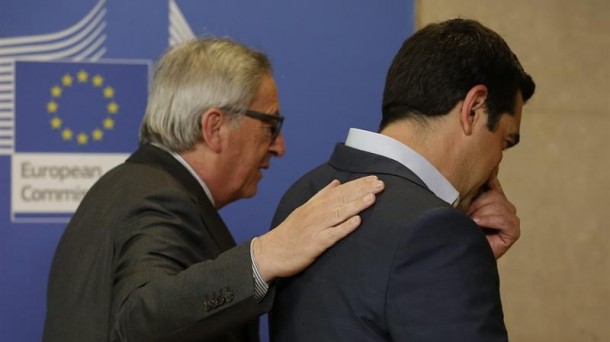 Juncker eta Tsipras. Artxiboko irudia: EFE