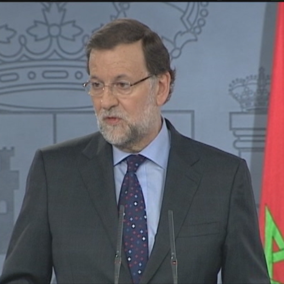 El presidente del Gobierno, Mariano Rajoy, junto a su homólogo marroquí, Abdelilah Benkirán. EFE