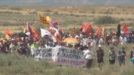 Marcha por el desmantelamiento del polígono de tiro de las Bardenas