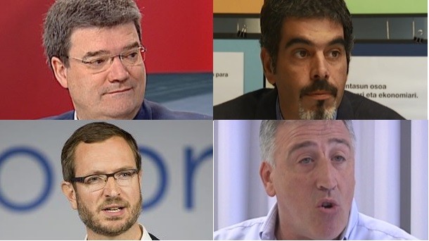 Juan María Aburto, Eneko Goia, Javier Maroto y Joseba Asirón. EFE