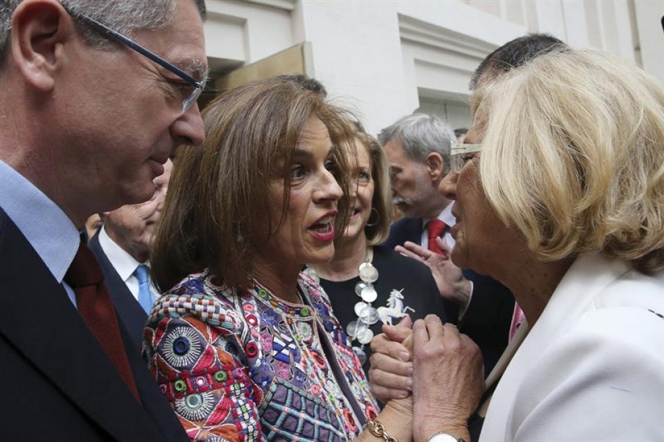 Manuela Carmena, Gallardón y Ana Botella. Foto: EFE