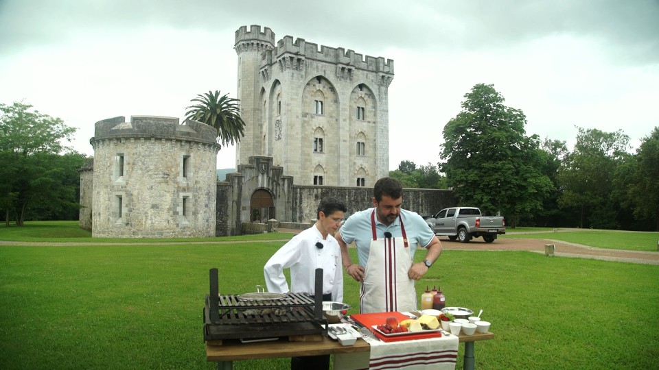 Cocinando en el Castillo de Gautegiz-Arteaga