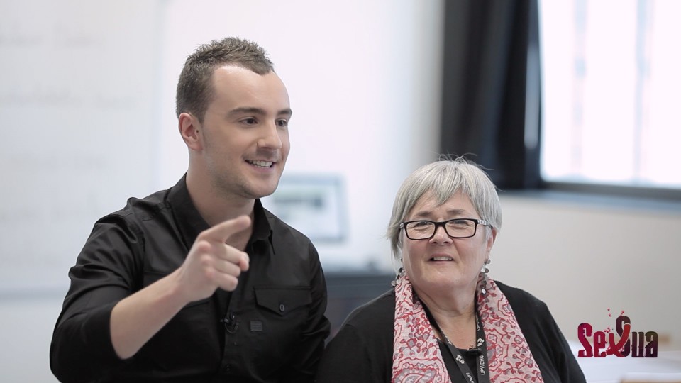 Jon Gomez Garai eta Lutxi Larrazabal.