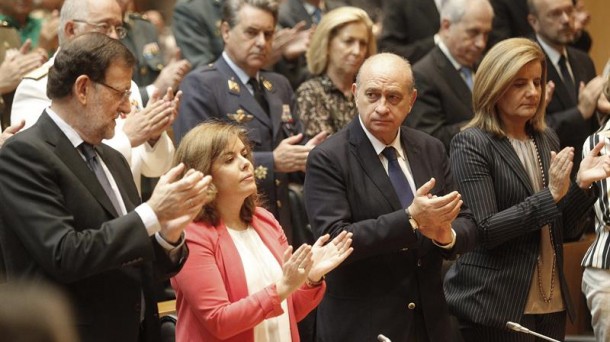 Mariano Rajoy eta Jorge Fernandez Diaz ekitaldi batean.