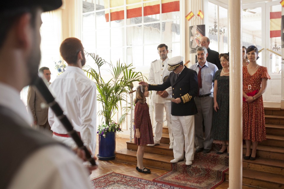 Francori eskainitako agurra entsaiatzen