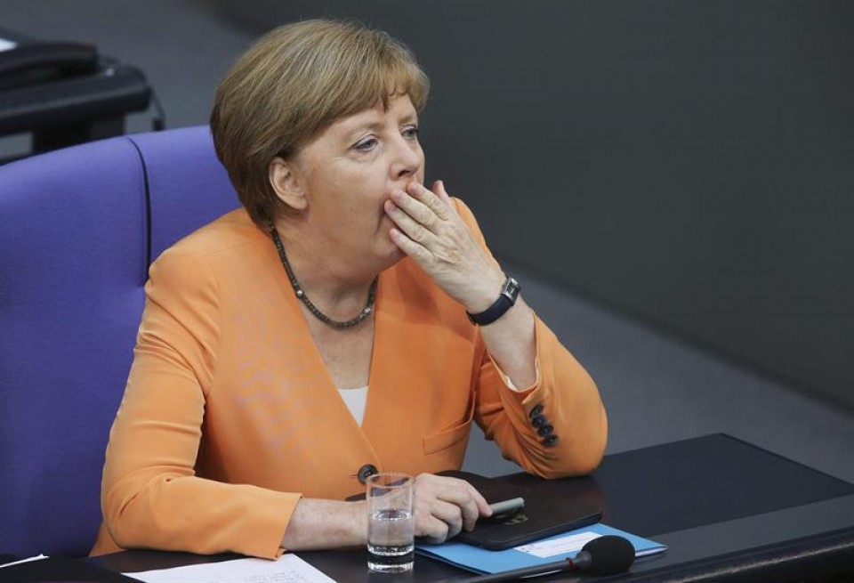 Angela Merkel Alemaniako kantzillerra. Artxiboko irudia: EFE