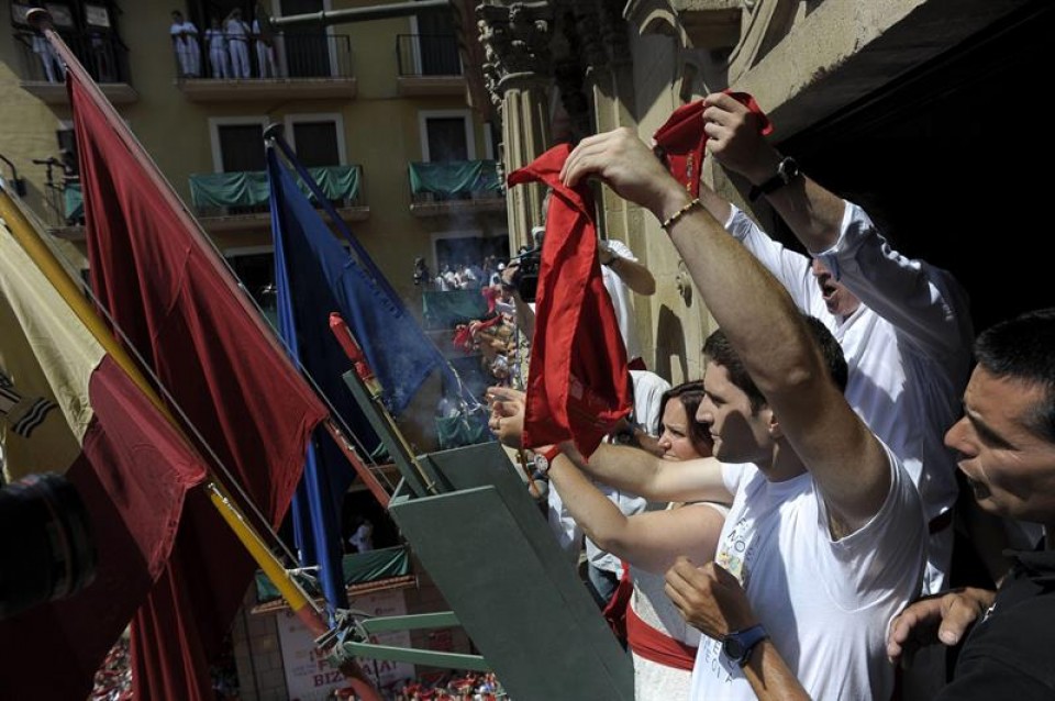 Txupinazo en Pamplona. EFE