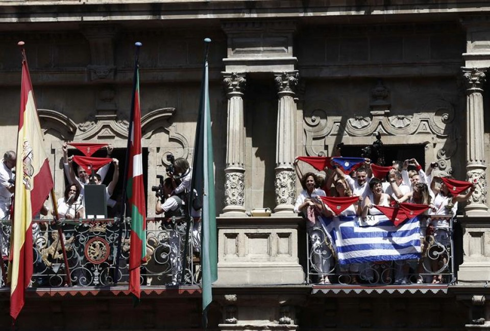 Txupinazo en Pamplona. EFE