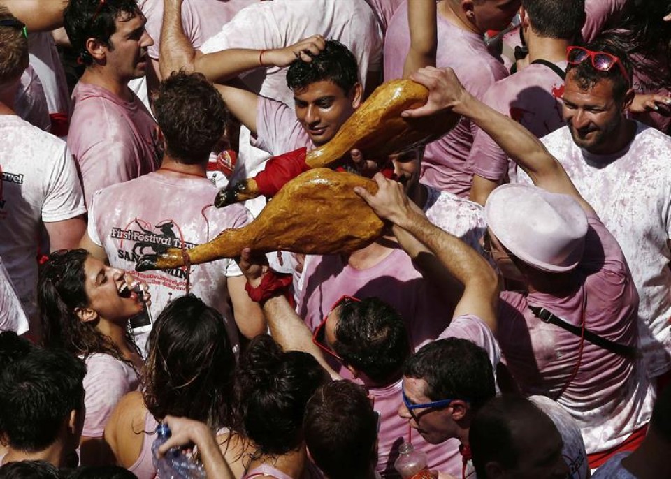 Txupinazo en Pamplona. EFE