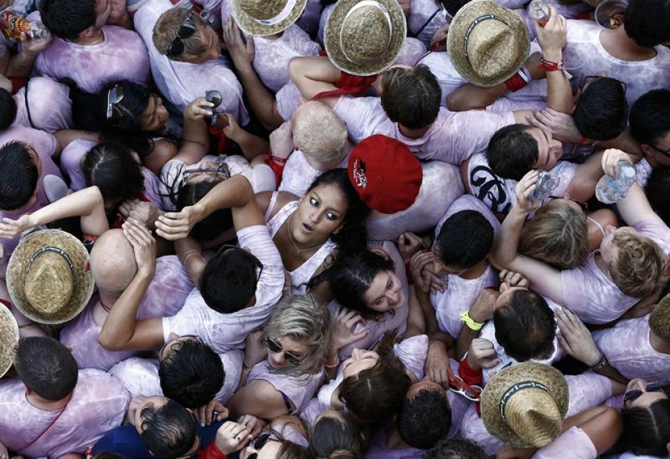 Txupinazo en Pamplona. EFE
