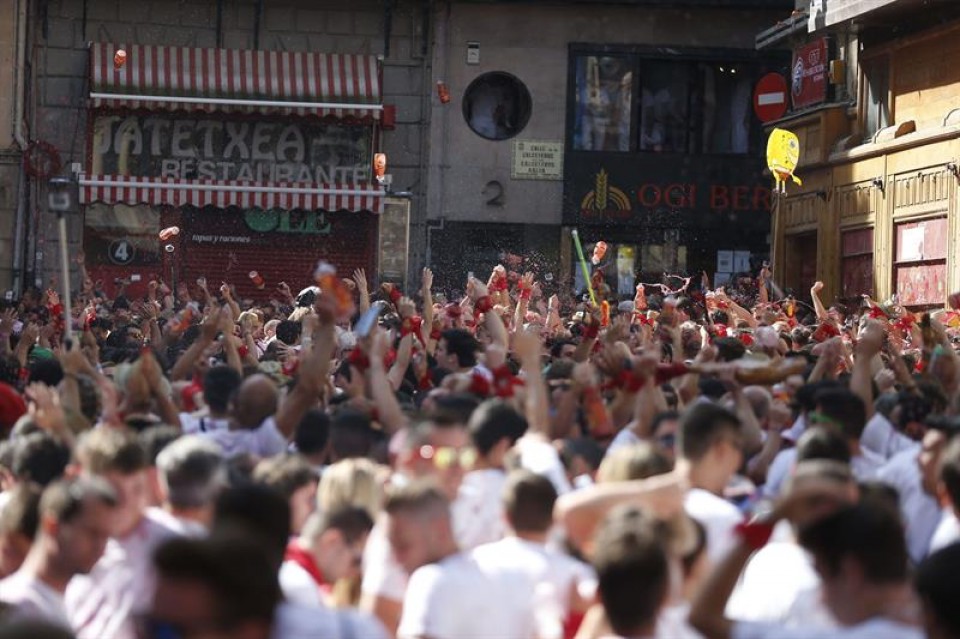 Txupinazo en Pamplona. EFE