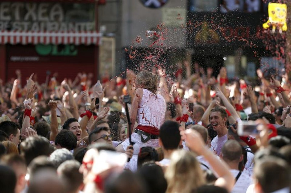 Txupinazo en Pamplona. EFE