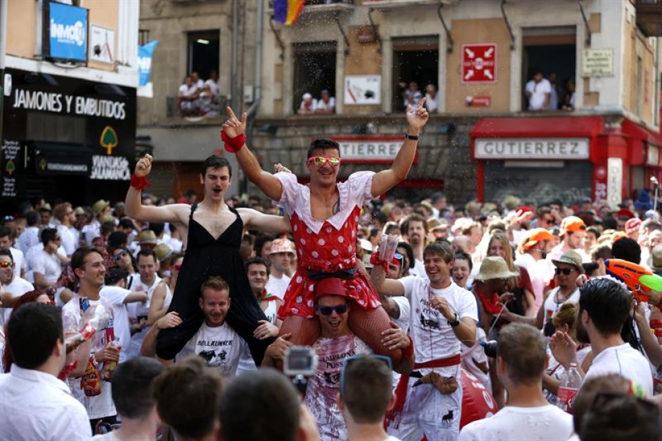 Txupinazo en Pamplona. EFE