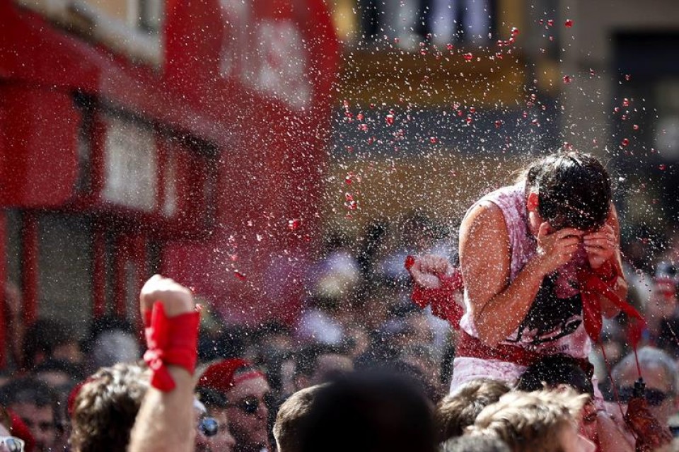 Txupinazo en Pamplona. EFE
