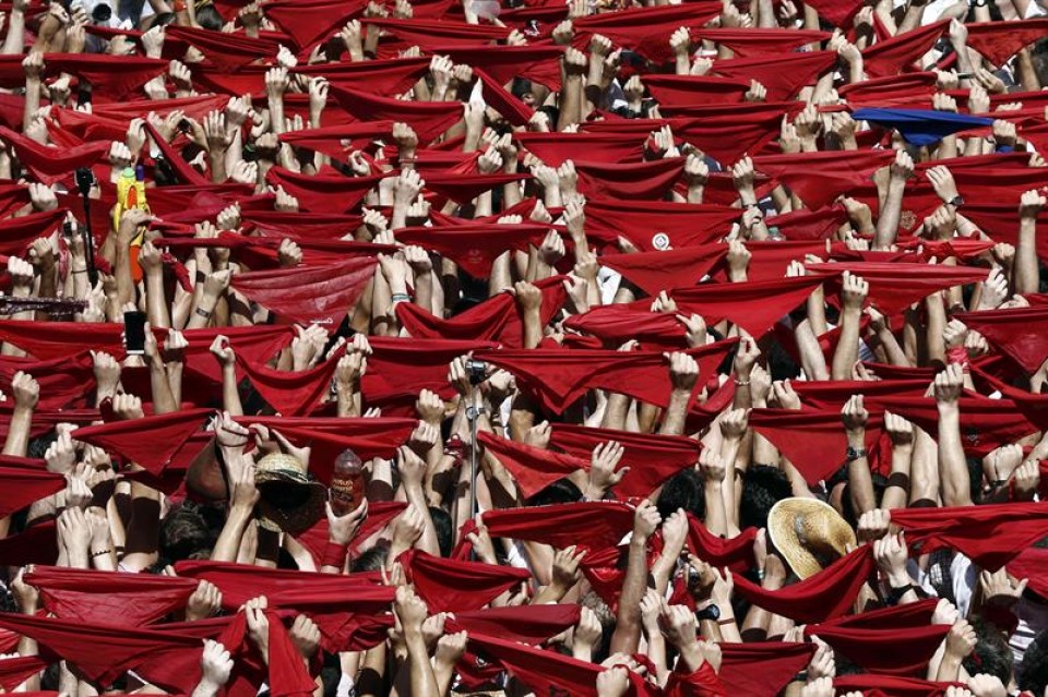 Txupinazo en Pamplona. EFE