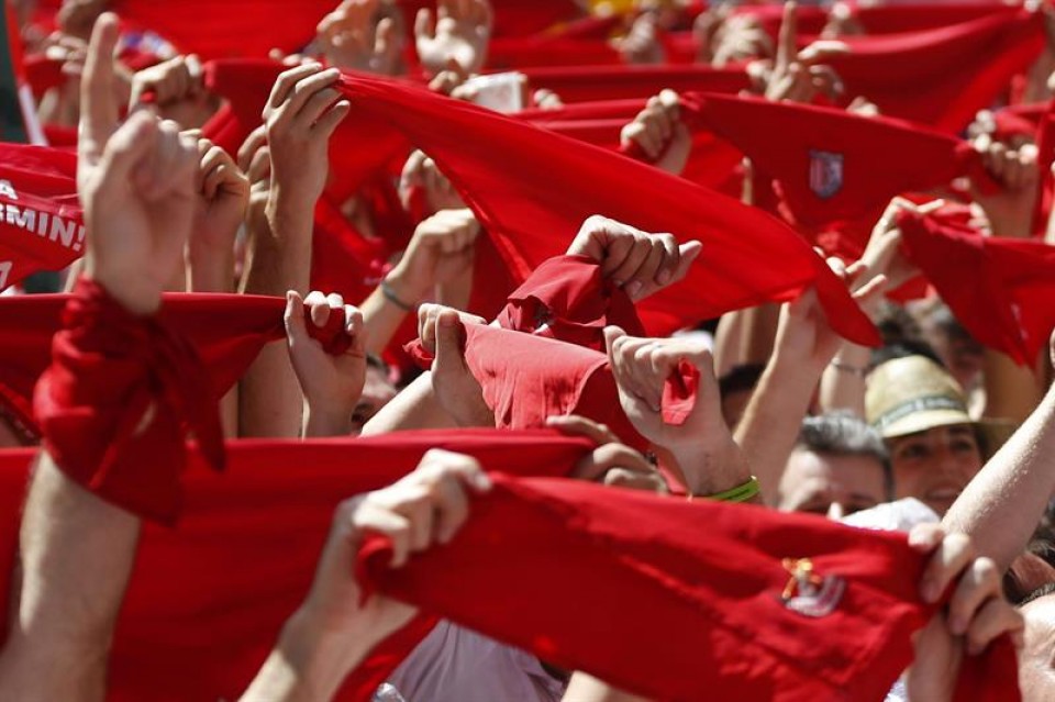 Txupinazo en Pamplona. EFE