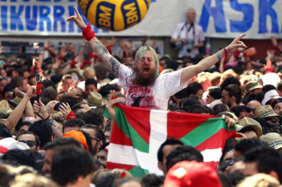 Txupinazo en Pamplona. EFE