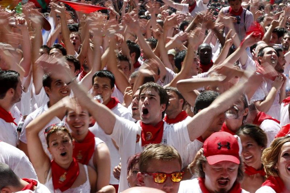 Txupinazo en Pamplona. EFE