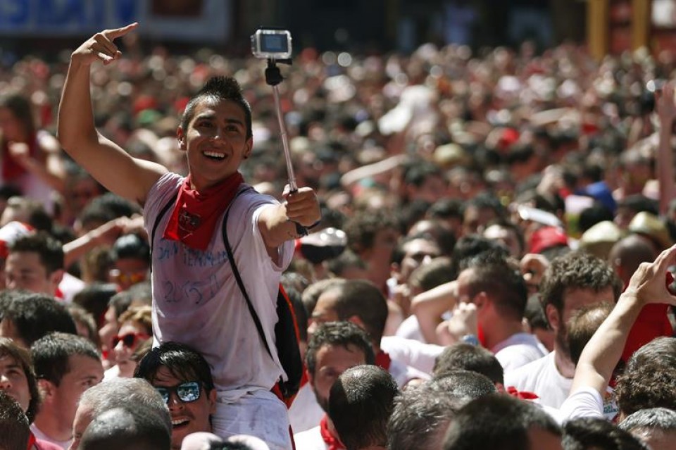 Txupinazo en Pamplona. EFE