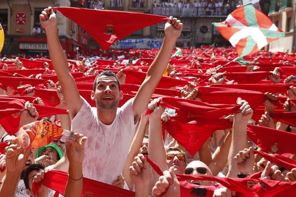 Txupinazo en Pamplona. EFE