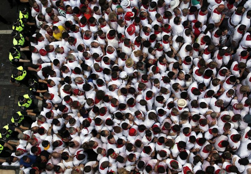 Peligroso encierro de los Jandilla. Foto: EFE