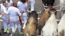 Segundo encierro en Pamplona. EFE
