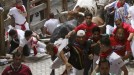Segundo encierro en Pamplona. EFE