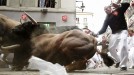 Segundo encierro en Pamplona. EFE