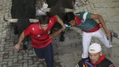 Segundo encierro en Pamplona. EFE