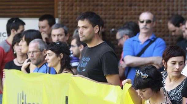 Imagen de la concentración de este viernes. Foto: EFE.