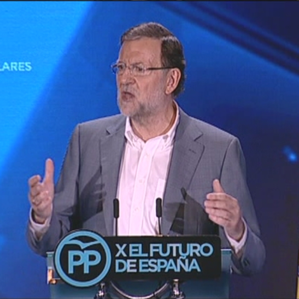 Mariano Rajoy PPren konferentzia politikoaren itxiera ekitaldian. Argazkia: EFE